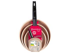 Conjunto de Frigideiras Antiaderente Panelux Magnific Cereja 3 Peças