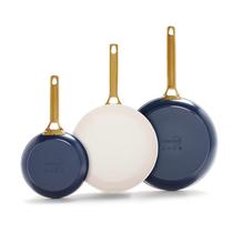 Conjunto de Frigideiras Antiaderentes de Cerâmica GreenPan 20 cm, 25 cm e 30 cm Conjunto de Frigideiras Antiaderentes de Cerâmica GreenPan 20 cm, 25 cm e 30 cm