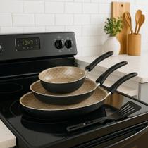 Conjunto de frigideiras antiaderentes Rotoprint, 3 peças, francês 12/18/22 cm