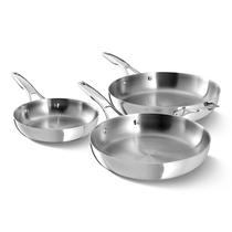 Conjunto de Frigideiras Calphalon Premier 3 Peças em Aço Inoxidável Conjunto de Frigideiras Calphalon Premier 3 Peças em Aço Inoxidável