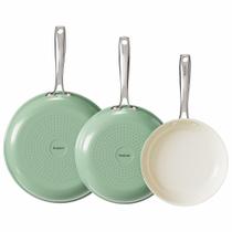 Conjunto de frigideiras Redchef Non Stick Ceramic 20 24 28 cm verde