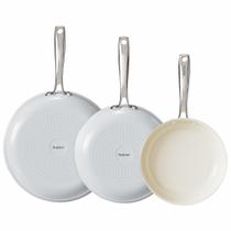 Conjunto de frigideiras Redchef Non Stick Ceramic 8 cm 9,5 cm 11 cm cinza