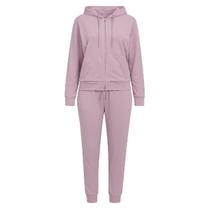 Conjunto De Frio Feminino Blusa Com Capuz E Calça Jogger Inverno