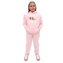 Conjunto de Frio Menina Infantil Blusa Canguru Moletom e Calça Lisa Confortavel Basica Creche Conjunto de Frio Menina Infantil Blusa Canguru Moletom e Calça Lisa Confortavel Basica Creche