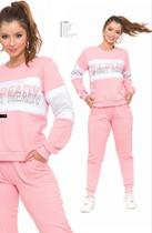 Conjunto de Frio Moletinho Real Malhas Calça + Jaqueta Casual Confort Feminino Adulto - Ref 2259