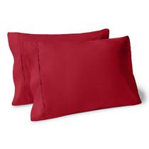 Conjunto de fronhas Bare Home Microfiber King Size Red, pacote com 2 Conjunto de fronhas Bare Home Microfiber King Size Red, pacote com 2