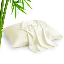 Conjunto de fronhas BEDELITE Cream Rayon Bamboo Queen Size, 2 unidades Conjunto de fronhas BEDELITE Cream Rayon Bamboo Queen Size, 2 unidades