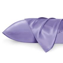 Conjunto de fronhas Bedsure King Size Lilás Acetinado 20x36 polegadas, 2 unidades