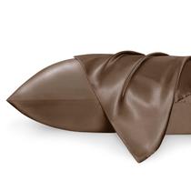 Conjunto de fronhas Bedsure King Size Satin Beaver Fur 20x90cm