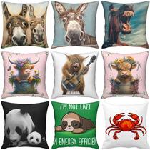 Conjunto de fronhas Creative Cartoon Animal Linen 45 x 45 cm 9 unidades