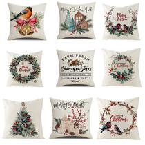 Conjunto de fronhas de serapilheira de Natal 45x45cm (conjunto de 4)