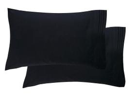 Conjunto de fronhas Elegant Comfort Luxury, ultramacio, preto