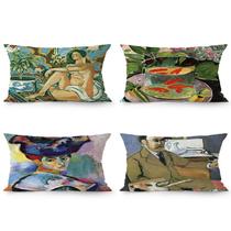Conjunto de fronhas European Abstract Art Decorative Throw x4 Conjunto de fronhas European Abstract Art Decorative Throw x4