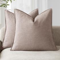 Conjunto de fronhas Findtower Decorative Linen 45x45cm Dusty Pink