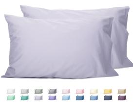 Conjunto de fronhas girassol 100% algodão queen size roxo claro