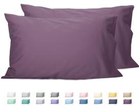 Conjunto de fronhas Girassol 100% algodão Queen Size Roxo x2