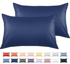 Conjunto de fronhas infantis Warmstar 33x46 cm 600 TC algodão azul marinho
