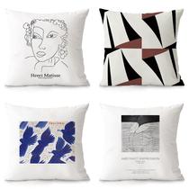 Conjunto de fronhas Modern Abstract Art Plush 45x45 cm (conjunto de 4)
