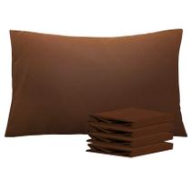 Conjunto de fronhas NTBAY Brushed Microfiber Queen 20x30cm Marrom Conjunto de fronhas NTBAY Brushed Microfiber Queen 20x30cm Marrom