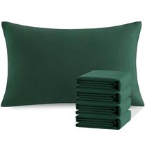 Conjunto de fronhas NTBAY Brushed Microfiber Queen Dark Green x4 Conjunto de fronhas NTBAY Brushed Microfiber Queen Dark Green x4