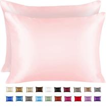 Conjunto de fronhas SHOPBEDDING Luxury Satin Standard Pink x2