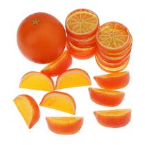 Conjunto de frutas artificiais Woration Orange & Slices Blocks x19