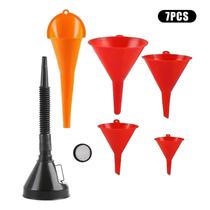Conjunto De Funis Automotivos Flexíveis De Boca Larga Para Combustível, Óleo, Água, Refrigerante E Conjunto De Funis Automotivos Flexíveis De Boca Larga Para Combustível, Óleo, Água, Refrigerante E