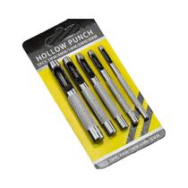 Conjunto De Furadores De Couro Em Aço, Ferramenta De Furo Redondo Oco De 3-16mm Para Pulseira De