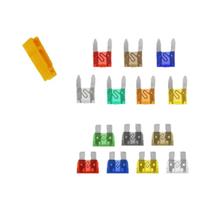Conjunto De Fusíveis Automotivos Mini E Médios 28/220PCS 5A 7.5A 10A 15A 20A 25A 30A Para Carros E Conjunto De Fusíveis Automotivos Mini E Médios 28/220PCS 5A 7.5A 10A 15A 20A 25A 30A Para Carros E