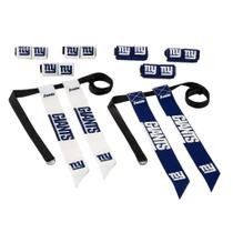 Conjunto de futebol com bandeira Franklin Sports NFL New York Giants