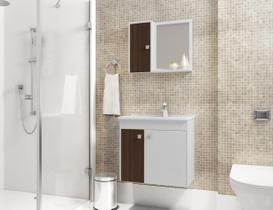 Conjunto de Gabinete para Banheiro Munique - Móveis Bechara