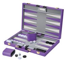 Conjunto de gamão Get The Games Out Classic Board Game Purple