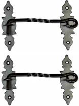 Conjunto de ganchos de cabine A29 de 16,2 cm Iron Eye Latch Door Gate Black
