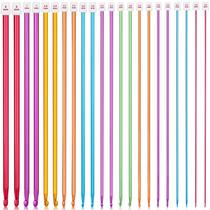 Conjunto de ganchos de crochê Youyole Tunisian 22 peças de alumínio 27 cm