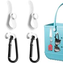 Conjunto de ganchos e acessórios para bolsa de pântano com chaveiro mosquetão