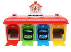 Conjunto de Garagem Tayo Rogi Bus para Crianças - Brinquedo Educativo