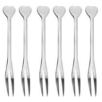 Conjunto de Garfo para Petisco Uny Home em Aço Inox com 6 Peças Conjunto de Garfo para Petisco Uny Home em Aço Inox com 6 Peças