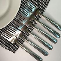 Conjunto de garfos 12 peças moderno de inox kit de talheres - Filó Modas