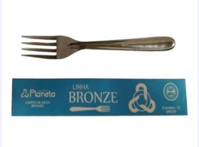 Conjunto de garfos bronze 12 unidades - Planeta