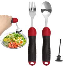 Conjunto de garfos e colheres pesadas da Adaptive Utensils GREENANTS Conjunto de garfos e colheres pesadas da Adaptive Utensils GREENANTS