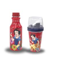Conjunto de garrafa e mini shakeira Branca de Neve 2 unid - Plasútil Conjunto de garrafa e mini shakeira Branca de Neve 2 unid - Plasútil