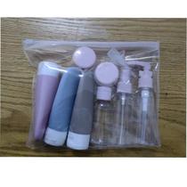 Conjunto De Garrafa Recarregável De Viagem Portátil Para Loção Shampoo Gel De Banho Cosméticos - others