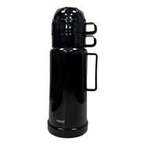 Conjunto De Garrafa Térmica Com 2 Xícaras 1l Preta - Mood Conjunto De Garrafa Térmica Com 2 Xícaras 1l Preta - Mood