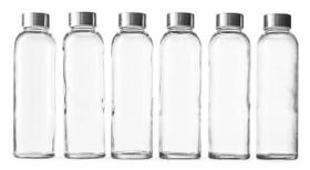 Conjunto de garrafas de água de vidro Epica 18 oz (532 ml) sem BPA x6