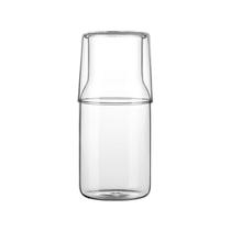 Conjunto de garrafas de água WYSRJ de 400 ml de cabeceira com copo de borosilicato de vidro