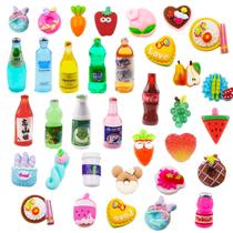 Conjunto de garrafas de comida e bebidas em miniatura, Dollhouse, MEMOVAN, 50 unidades