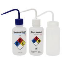 Conjunto de garrafas de lavagem ULAB Scientific de água destilada e álcool 500mL