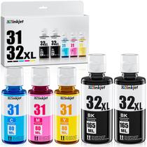 Conjunto de garrafas de tinta Osink Jet 31, 32XL Black Ink para HP Smart Tank