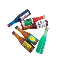 Conjunto de garrafas Dollhouse em miniatura para bebidas de resina em escala 1:12