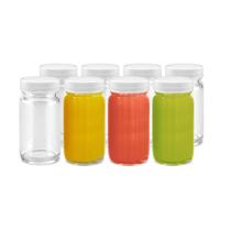Conjunto de garrafas Juice Shot All About Juicing, vidro transparente de 60 ml (pacote com 8)